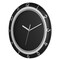 Minimalist Black & Silver Wall Clock, Stylish 11.22 Inch Non-Ticking Round Clock for Home DecorShort Description